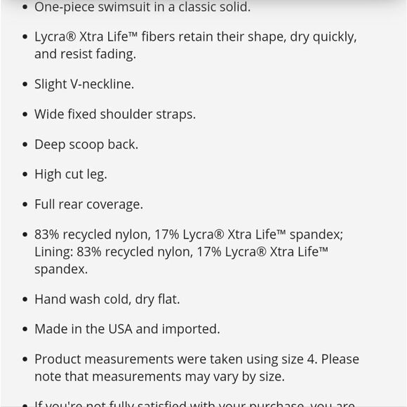 NWT VITAMIN A LEAH ONE PIECE SUSTAINABILITY IS SEXY BATHING SUIT - Picture 10 of 10